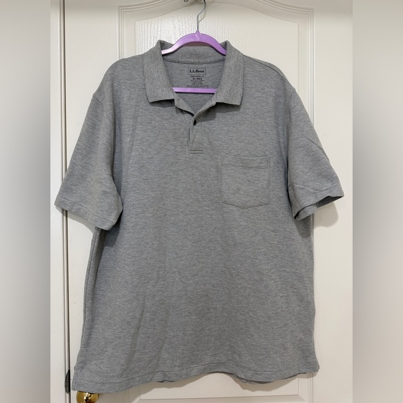 L.L. Bean Other - L.L. Bean Gray Cotton Polo Shirt Men’s XL Regular Fit Classic Everyday Basic